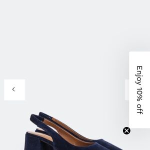 L'INTERVALLE Navy Slingback Heels